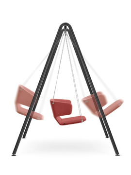 FLEXI SWING FL-SW-XL - Swing fabric armchair with armrests by LD Seating - view 3